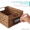 Best Choice Products Set of 4 12in Woven Water Hyacinth Pantry Baskets w/ Chalkboard Label, Chalk Marker
